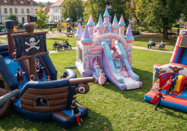 Jeux gonflables à thèmes : pirates, princesses et super-héros